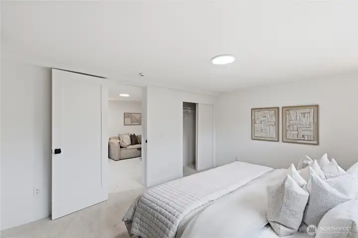 Basement bedroom