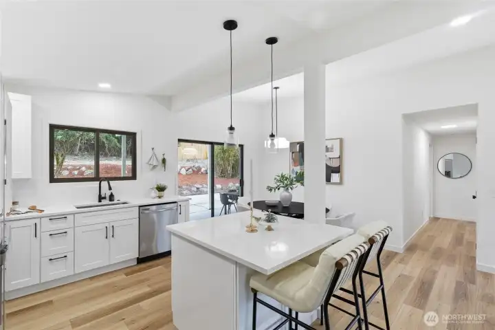 Kitchen with eating space