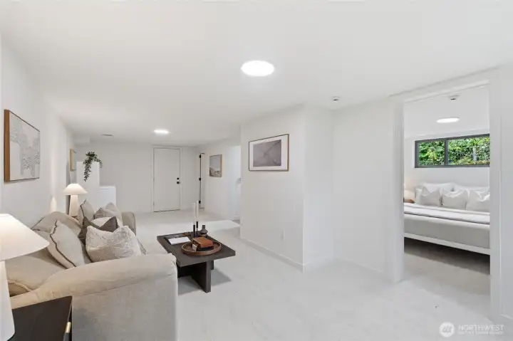 Basement family room