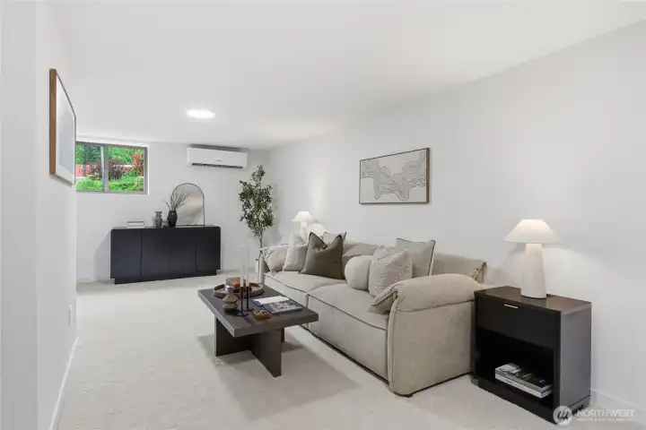 Basement family room