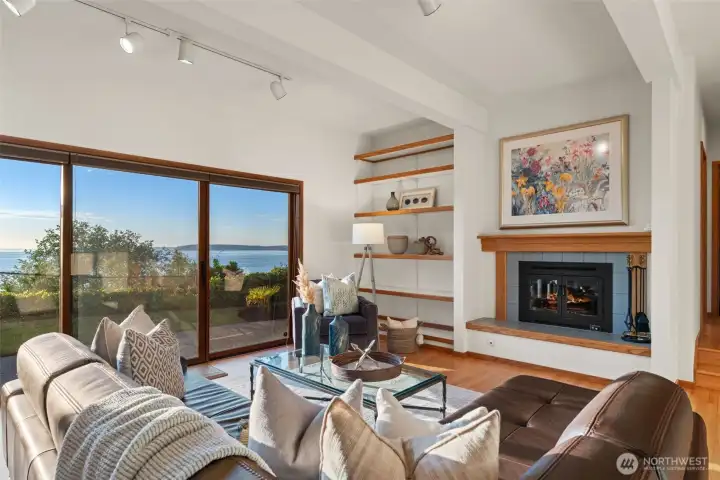 Lower level family room.
