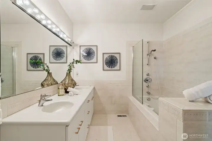 Lower level bath.