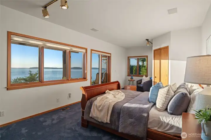 Lower level bedroom.