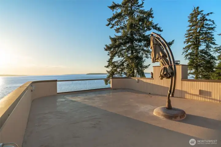 Rooftop deck.