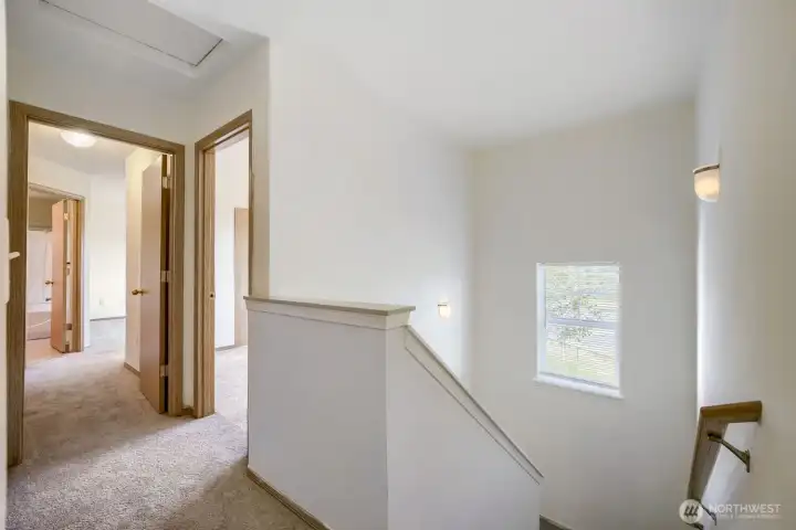 Heading up to the top level.