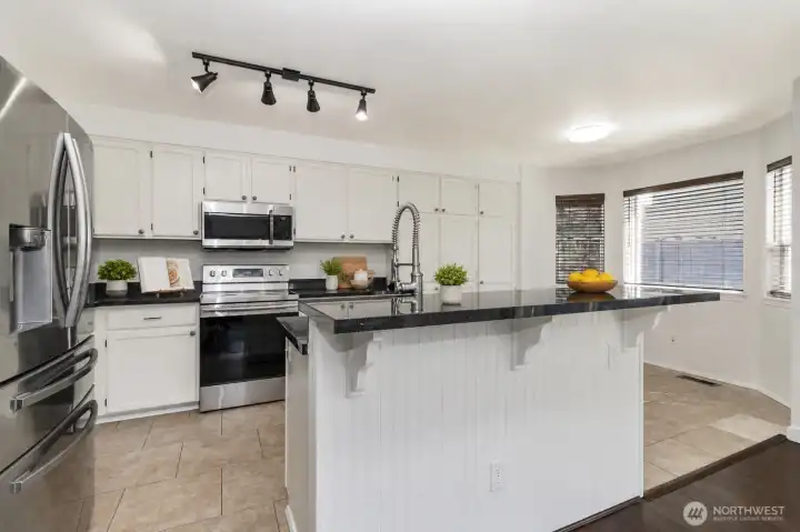 Virtually staged Kitchen