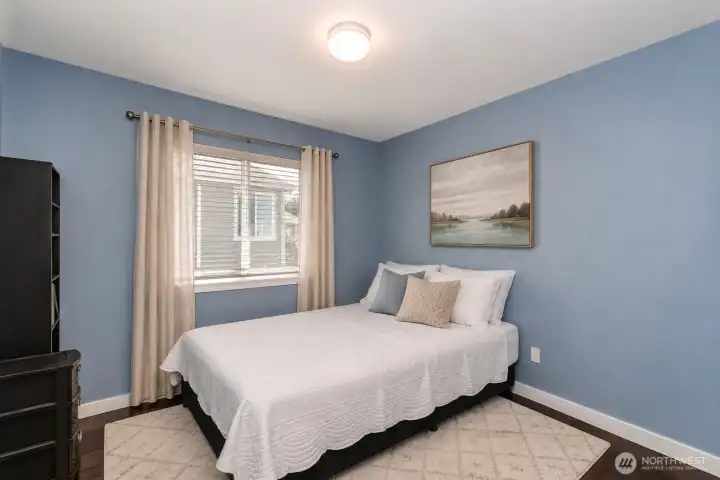 Virtually staged Bedroom 1