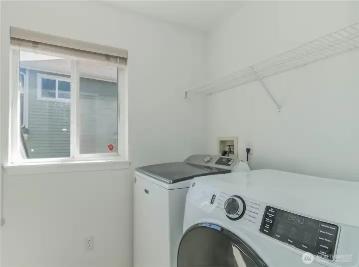Upstairs laundry room