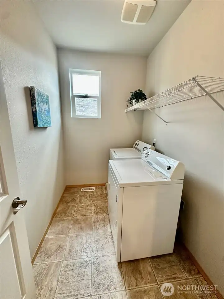 Upper floor laundry room with washer and dryer included. Upper floor laundry room with washer and dryer included.