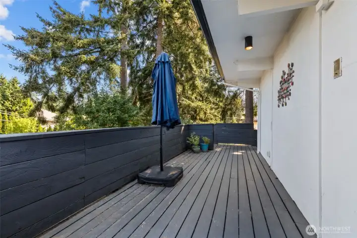 Deck off Living room area Deck off Living room area