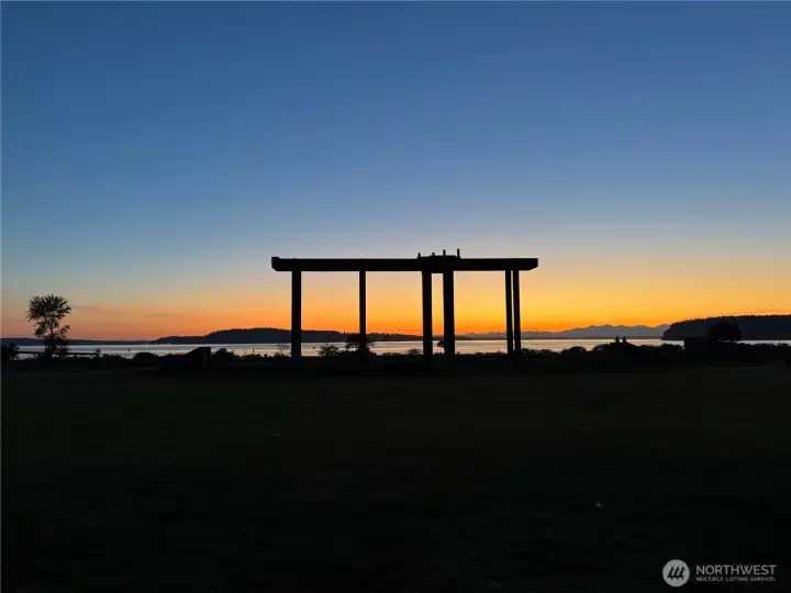 Sunsets from Chambers Bay Golf Course Sunsets from Chambers Bay Golf Course
