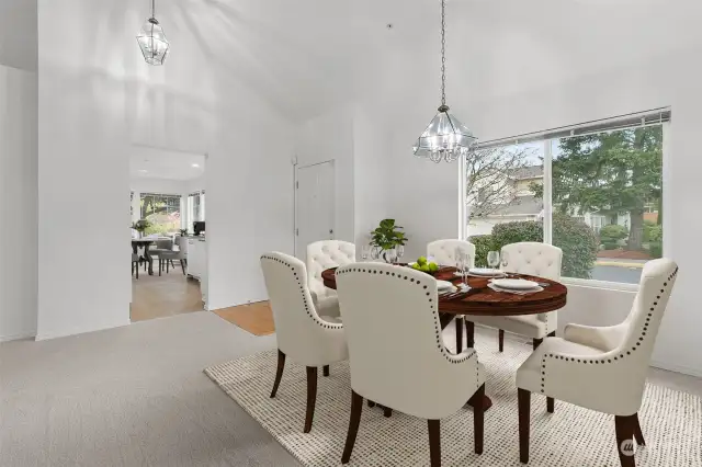 Virtually Staged Dining Room