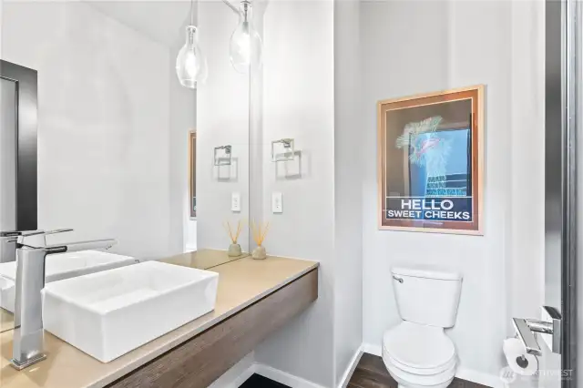 Main floor powder room.