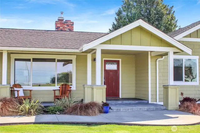 Enjoy relaxing on your front porch