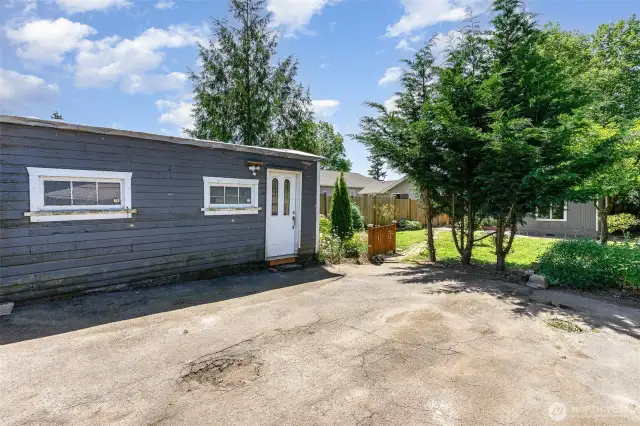 Generous-sized patio perfect for extra parking or convenient storage of your boat, toys, and more!