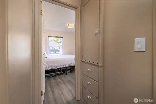 Subtle color palette, new flooring. No Carpets Here !