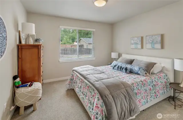1 of 4 bedrooms upstairs is