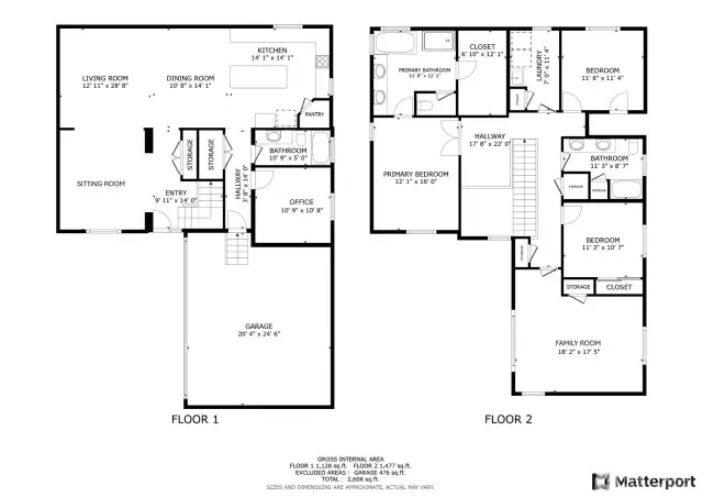 Floor plan with dimensions