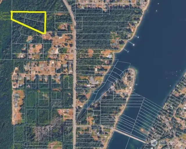 Arial view of property