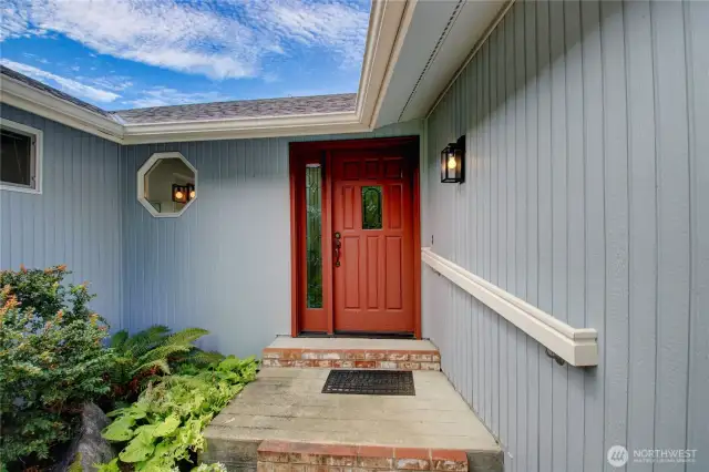 The front door.
