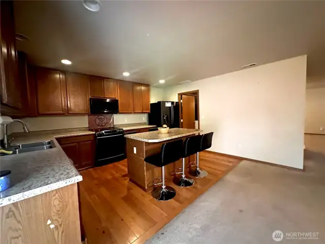 Kitchen and eating space
