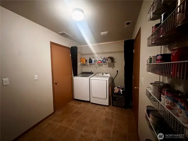 Pantry Room with Washer and Dryer