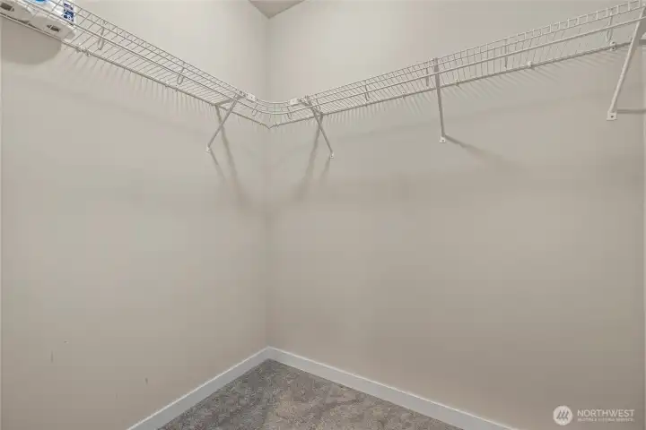 Primary walk in closet