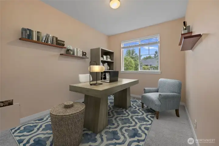 Virtually staged 2 bedroom or office