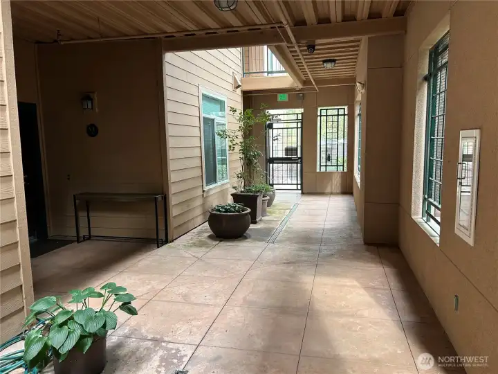 Walk way to Condo
