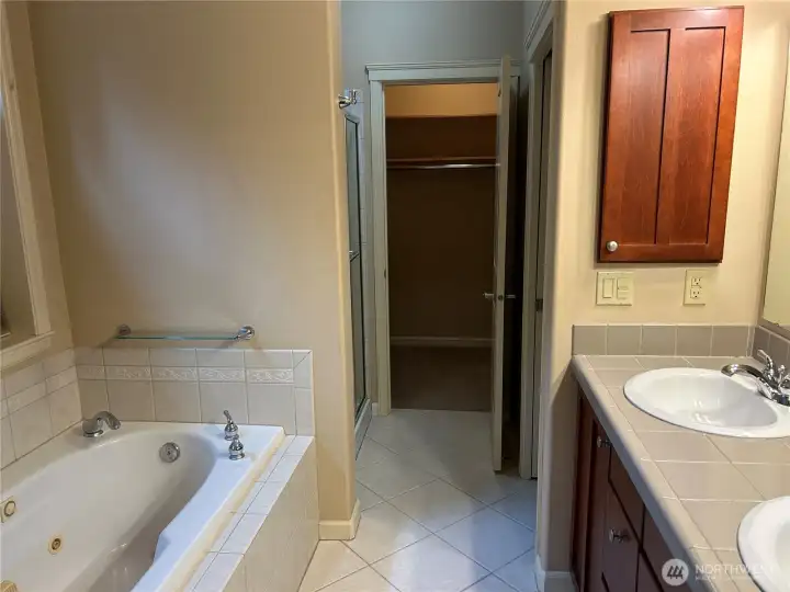 Primary Bathroom with Walk in Closet