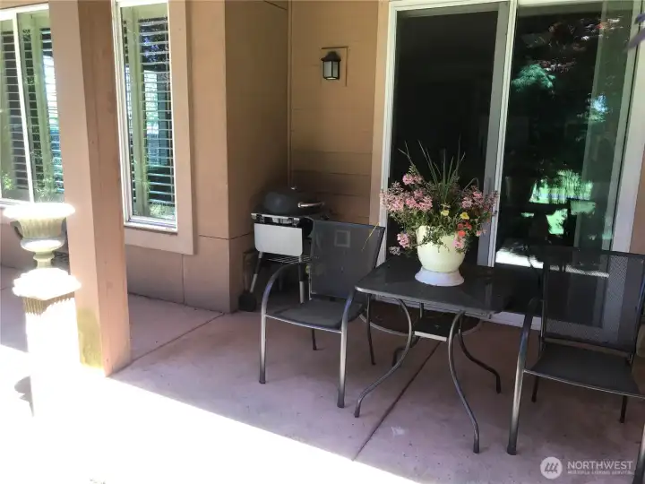 Patio facing Golf Course