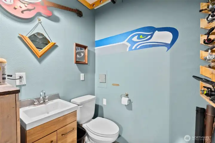 Garage bathroom