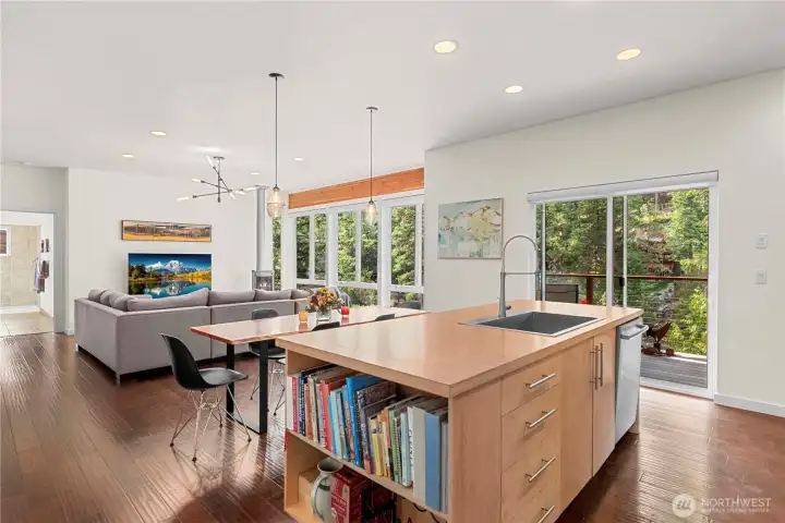 Open concept Kitchen/Living