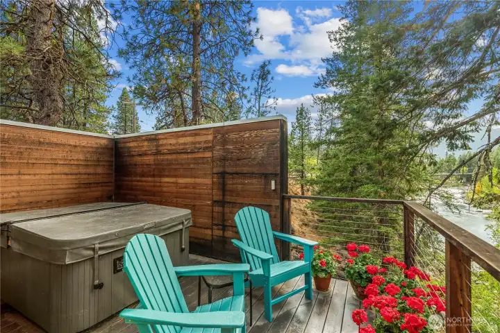 Private Deck/Hot tub off Primary
