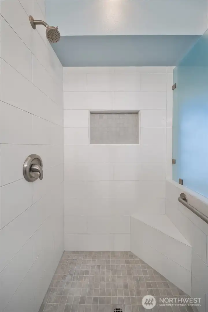 Primary bathroom shower