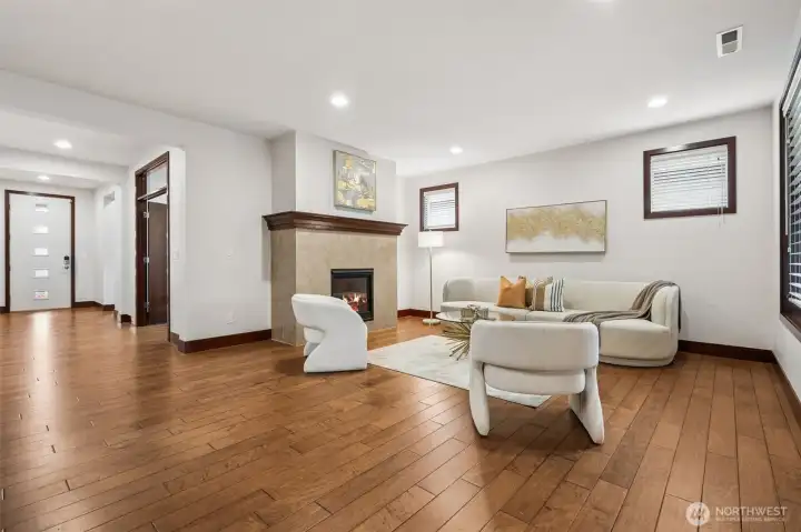 So much space for a variety of ways to decorate your living room.