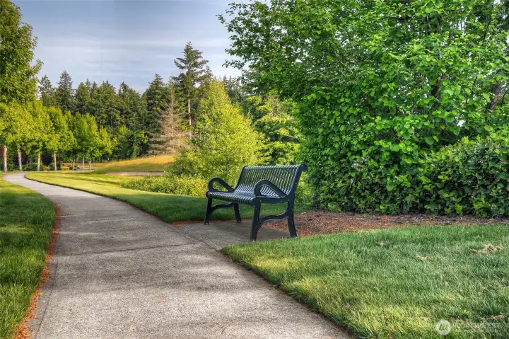 Miles of paved trails to choose from, take a break and take in the views or do some bird watching!