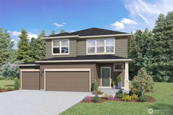 Rendering is representational. Actual home is under construction and colors and finishes will vary. See site agent for details.