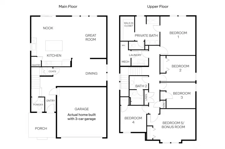 Photo is representational. Actual home is under construction and colors and finishes will vary. See site agent for details.