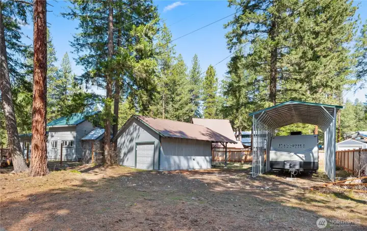 House, Garage, and RV Area