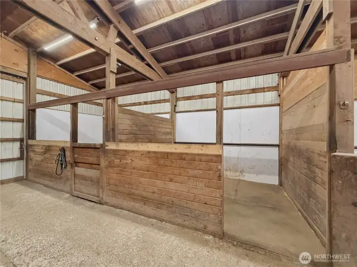 One of three 10 x 12 stables.