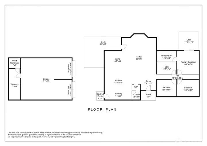 House & Garage Sketch