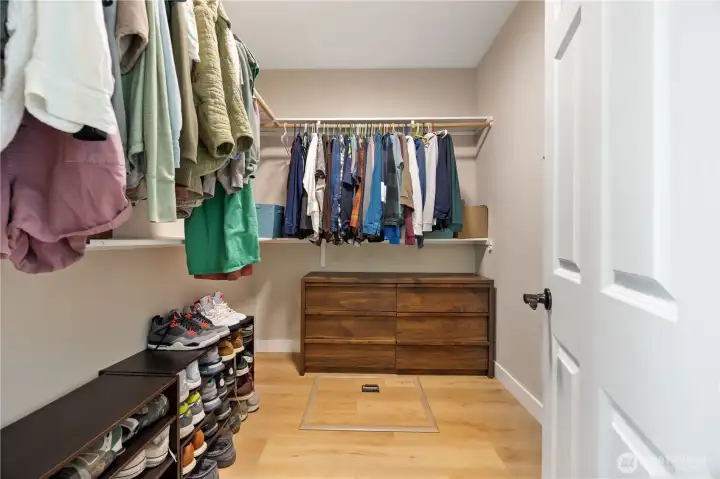 Primary walk-in closet