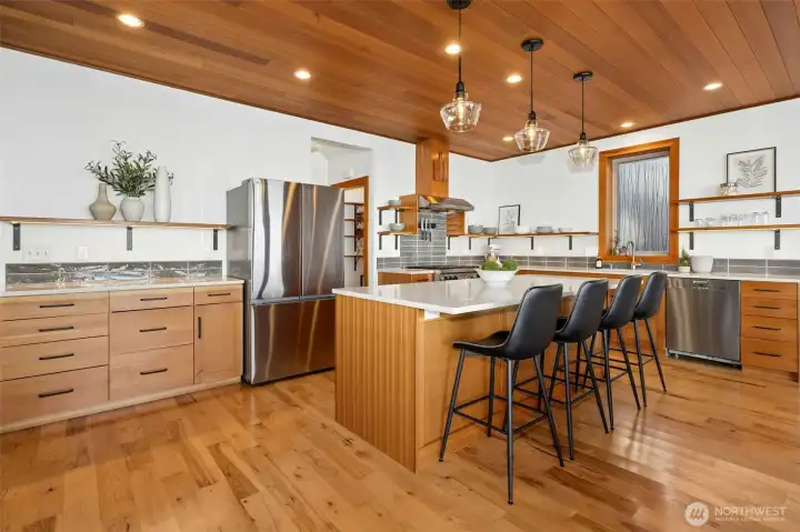 A kitchen grounded in modern simplicity and intentional design.