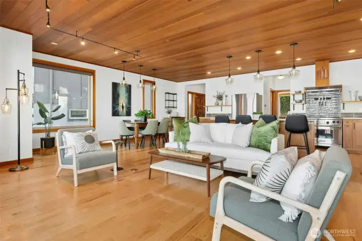 From the shoreline, this home reveals a bold, sculptural identity.