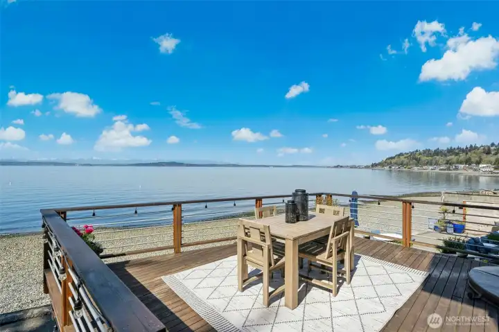 Relax + Unwind- this deck invites both conversation and contemplation.