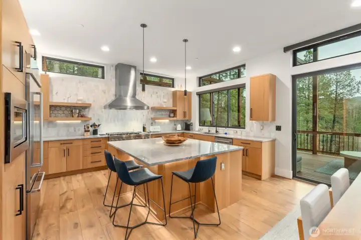 Kitchen     Buster & Punch Exhaust Pendants over island with Philips Hue smart lights GU10   Spotlights with Tap Switch Accessory Smart switches    Buster & Punch kitchen faucet   Interior 3M Sun Control Window Film: 3M™ Sun Control Window Films, Night Vision Series   Replaced outlets with USB chargers   Under Island, above cabinets lighting with Philips Hue smart light strip   Extractor fan Philips Hue smart lights   Under cabinet night lights   All cupboards added pull out drawers   2 drawers with spice rack   Under sink reverse osmosis drinking water with Faucet Frizzlife RO Reverse Osmosis Water   Filtration System   Hunter Douglas Designer Screen Shades, 3% openness with smart Power View   Motorization & external satellite rechargeable battery.  Remote Control & app supported.    PowerView® Automation