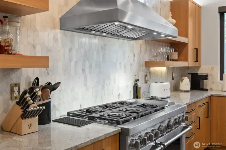 Kitchen     Buster & Punch Exhaust Pendants over island with Philips Hue smart lights GU10   Spotlights with Tap Switch Accessory Smart switches    Buster & Punch kitchen faucet   Interior 3M Sun Control Window Film: 3M™ Sun Control Window Films, Night Vision Series   Replaced outlets with USB chargers   Under Island, above cabinets lighting with Philips Hue smart light strip   Extractor fan Philips Hue smart lights   Under cabinet night lights   All cupboards added pull out drawers   2 drawers with spice rack   Under sink reverse osmosis drinking water with Faucet Frizzlife RO Reverse Osmosis Water   Filtration System   Hunter Douglas Designer Screen Shades, 3% openness with smart Power View   Motorization & external satellite rechargeable battery.  Remote Control & app supported.    PowerView® Automation