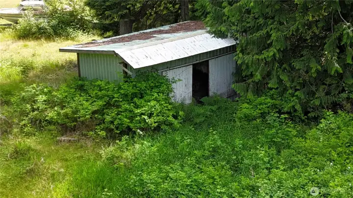 Metal Barn With Fenced Pasture Metal Barn With Fenced Pasture