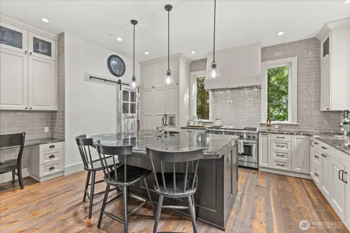 Granite countertops and center island Granite countertops and center island
